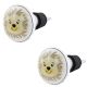 2 Pieces Mustard Panda Ceramic Flat Wine Bottle Stopper